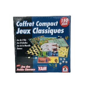 Schmidt 150 Classic Games in Compact Box French Version For Age 6+ New Sealed
